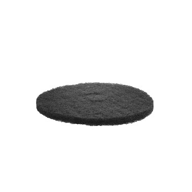 Afbeelding van Pad dik zwart 16'' 25mm rond (machinepad) 5st