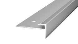 Afbeelding van Trapkantprofiel nr. 177 PVC 2,5-3mm Zilver 10x250cm